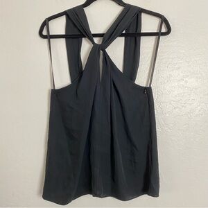 rag & bone Collins Black Twist Neck Camisole Blouse M NWT